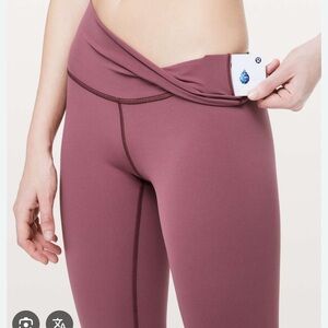 Lululemon Wunder Under High Rise tight 23 on Luxtreme. Pink rose color